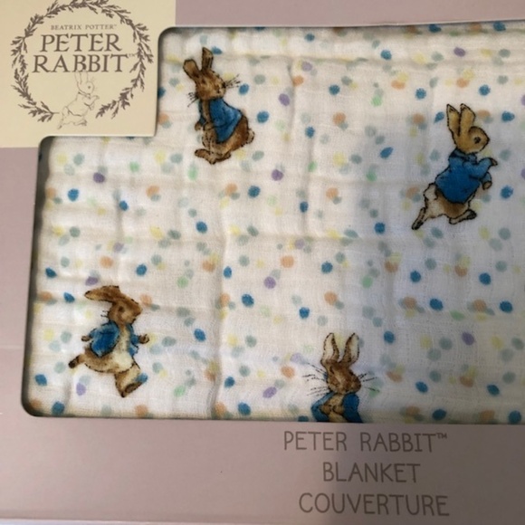 New Peter Rabbit Baby Blanket - Picture 2 of 6